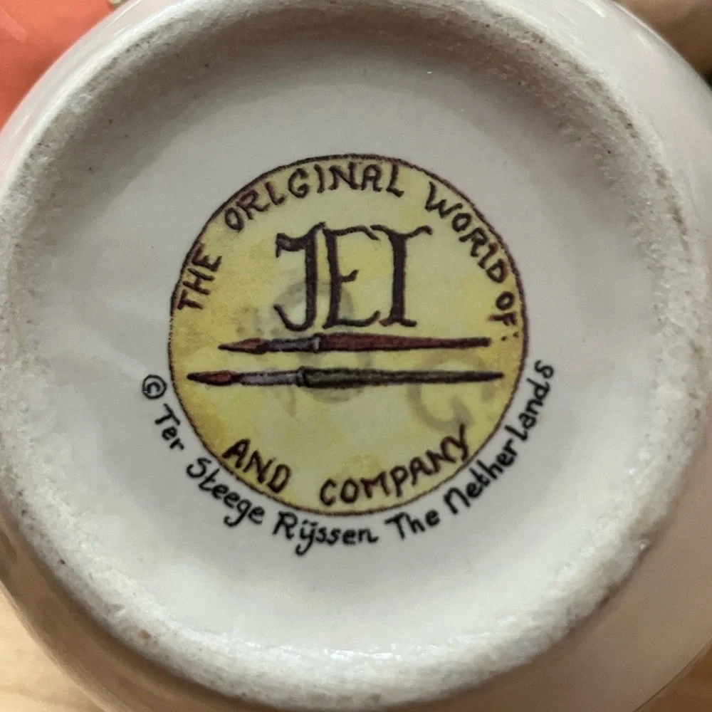 THE ORIGINAL WORLD OF JET Sugar and Creamer AUTUMN ACORNS LEAF